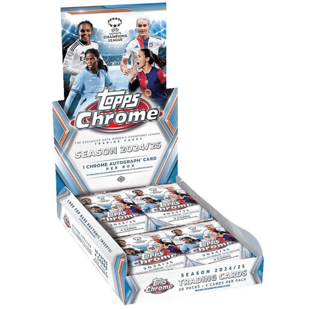 2024-25 Topps Chrome UEFA Women's Champions League Soccer Hobby Box