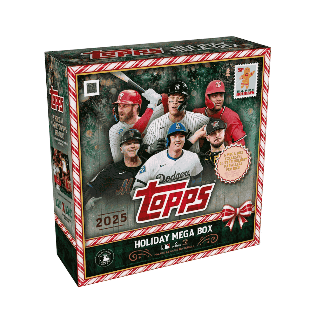 2025 Topps Holiday Baseball Factory Sealed Mega Box