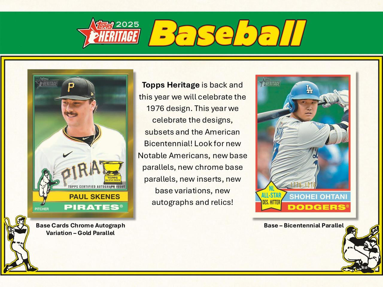 2025 Topps Heritage Baseball Hobby Blaster Box
