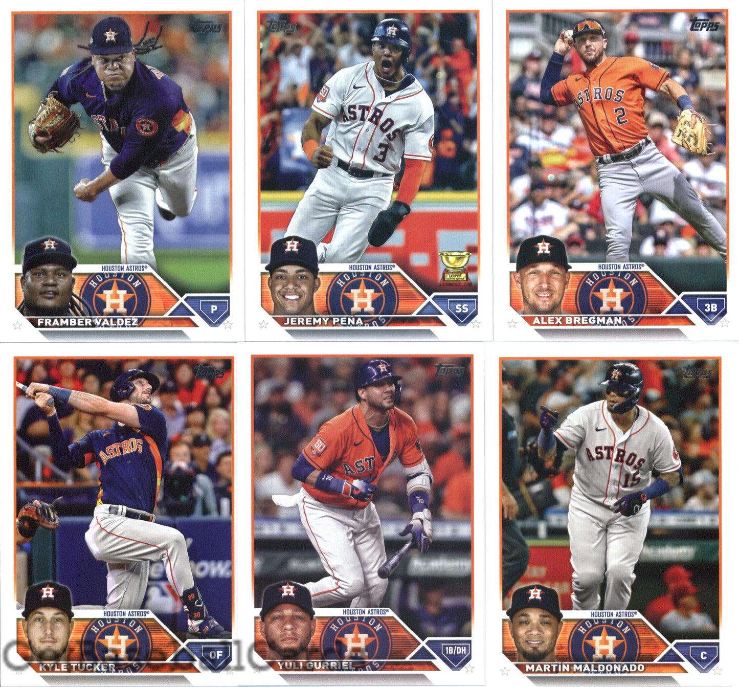 2023 Topps Complete Master Houston Astros Team Set of 27 Cards