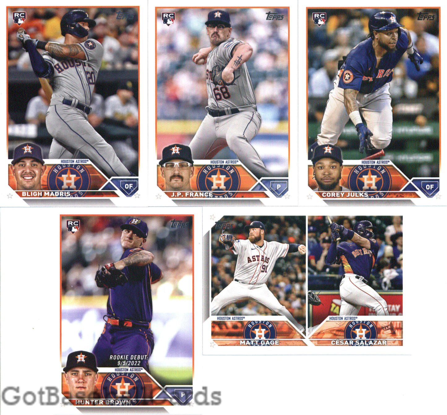 2023 Topps Complete Master Houston Astros Team Set of 27 Cards