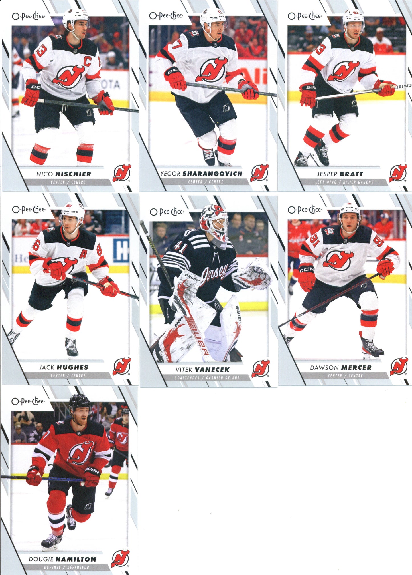 2023-24 O-Pee-Chee Veterans New Jersey Devils Team Set of 17 Cards