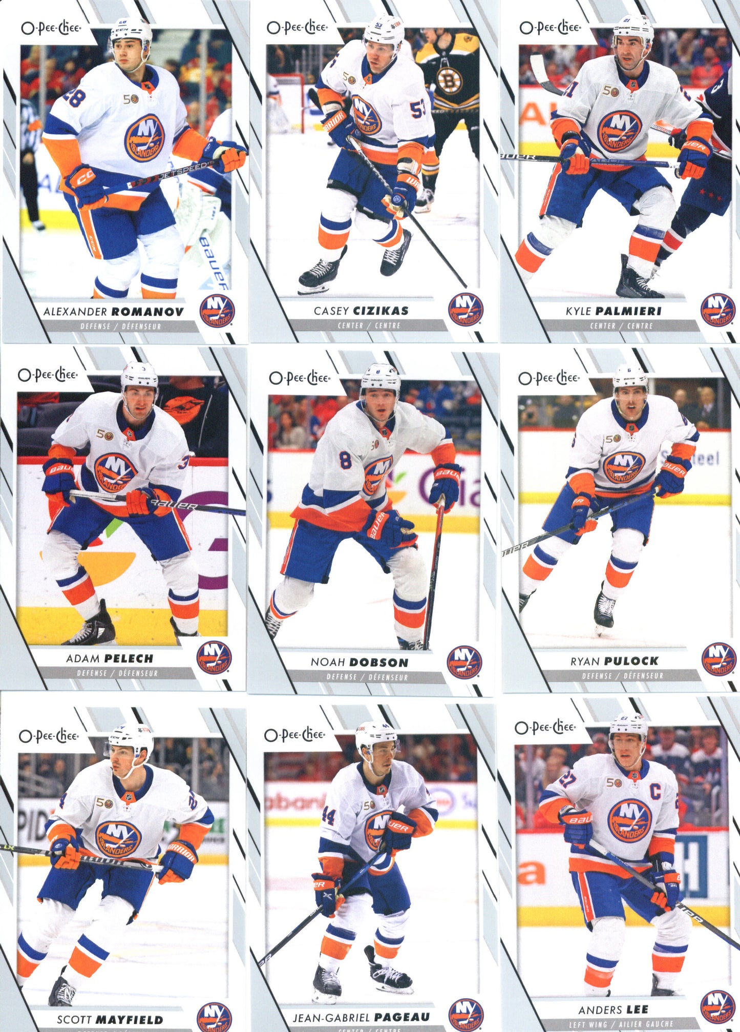 2023-24 O-Pee-Chee Veterans New York Islanders Team Set of 17 Cards