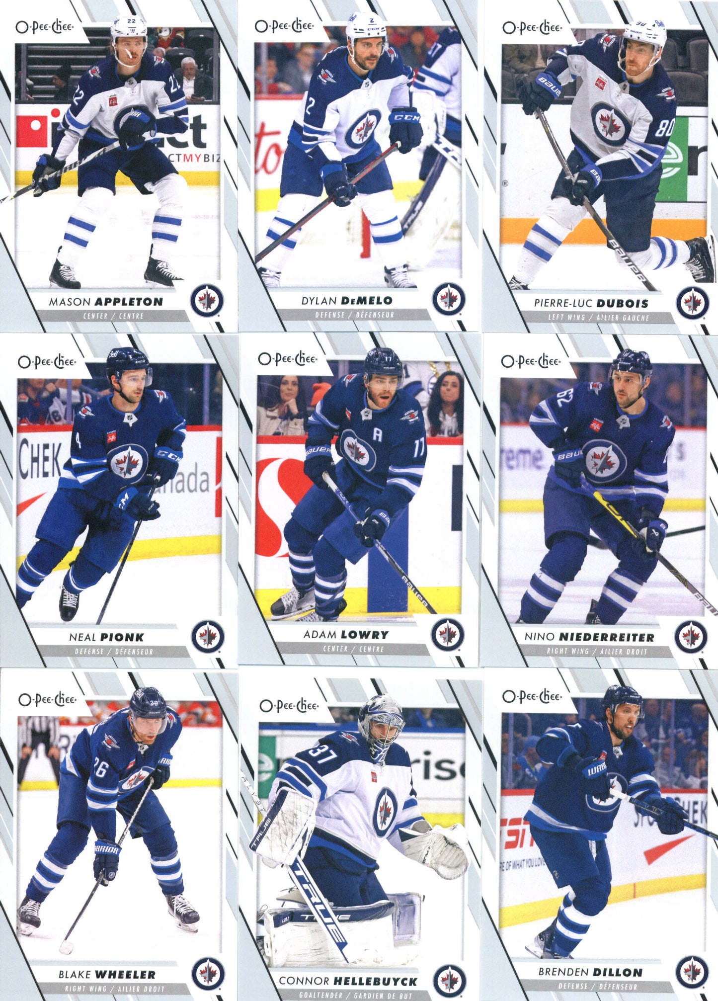 2023-24 O-Pee-Chee Veterans Winnipeg Jets Team Set of 17 Cards