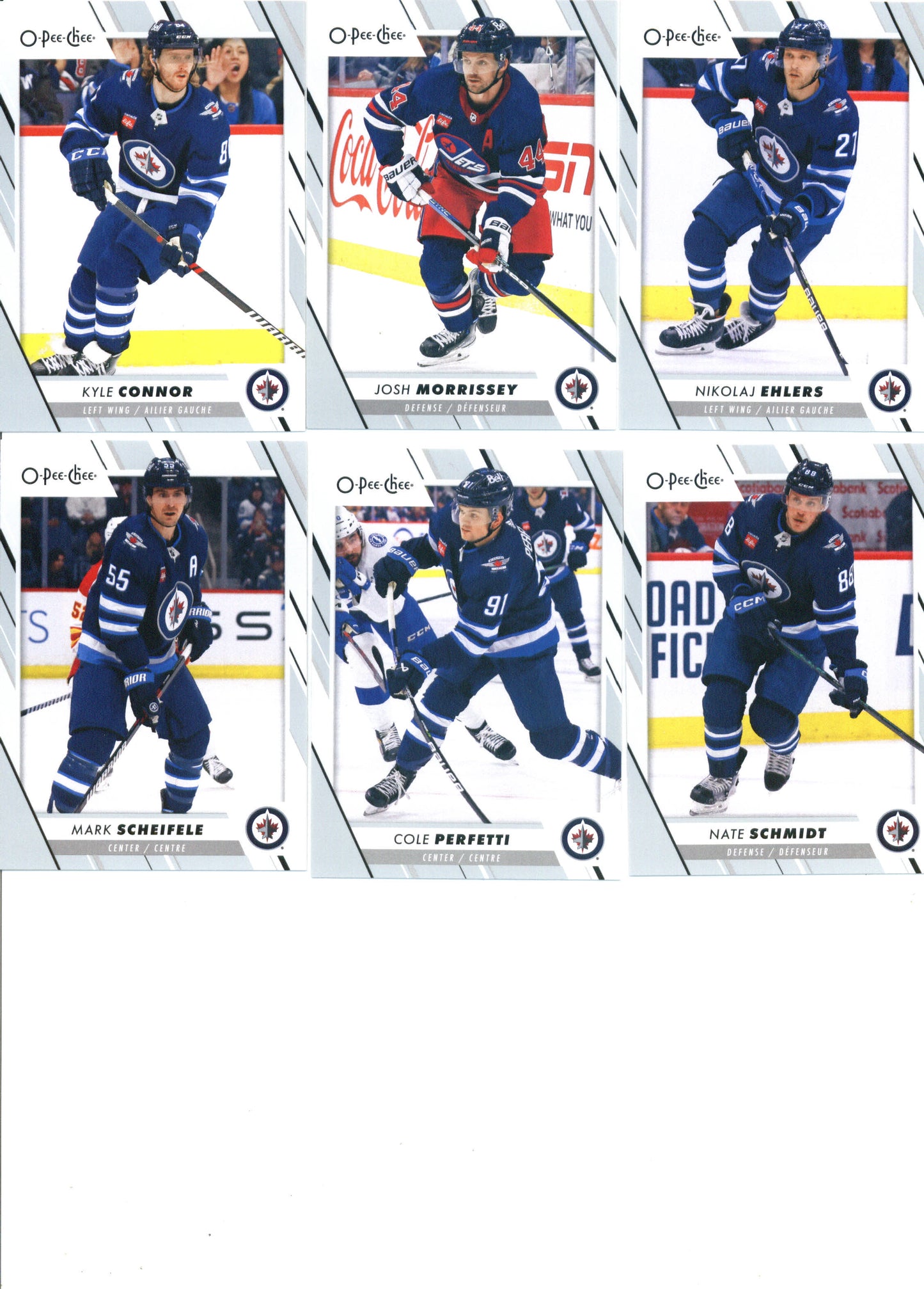 2023-24 O-Pee-Chee Veterans Winnipeg Jets Team Set of 17 Cards