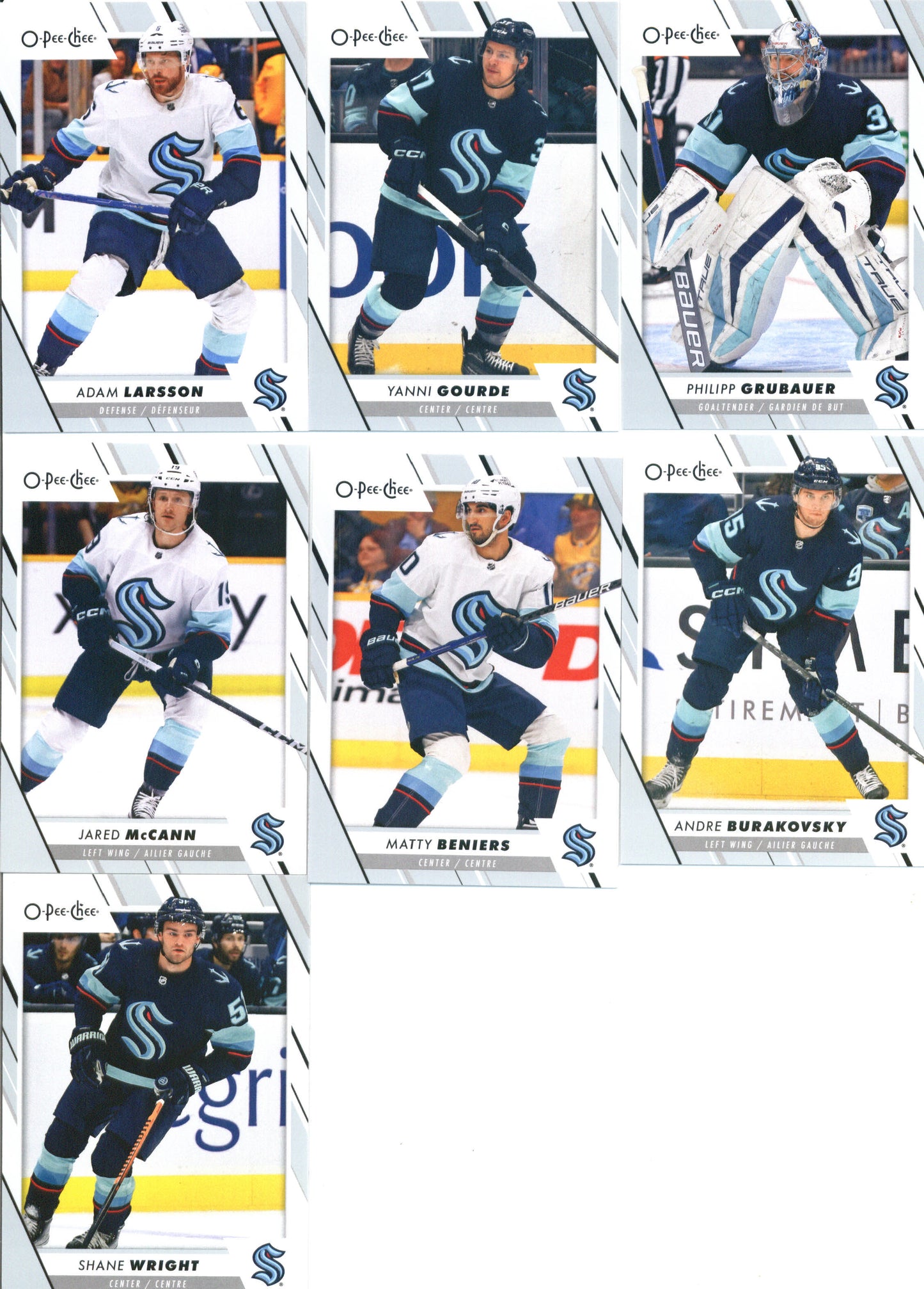 2023-24 O-Pee-Chee Veterans Seattle Kraken Team Set of 16 Cards