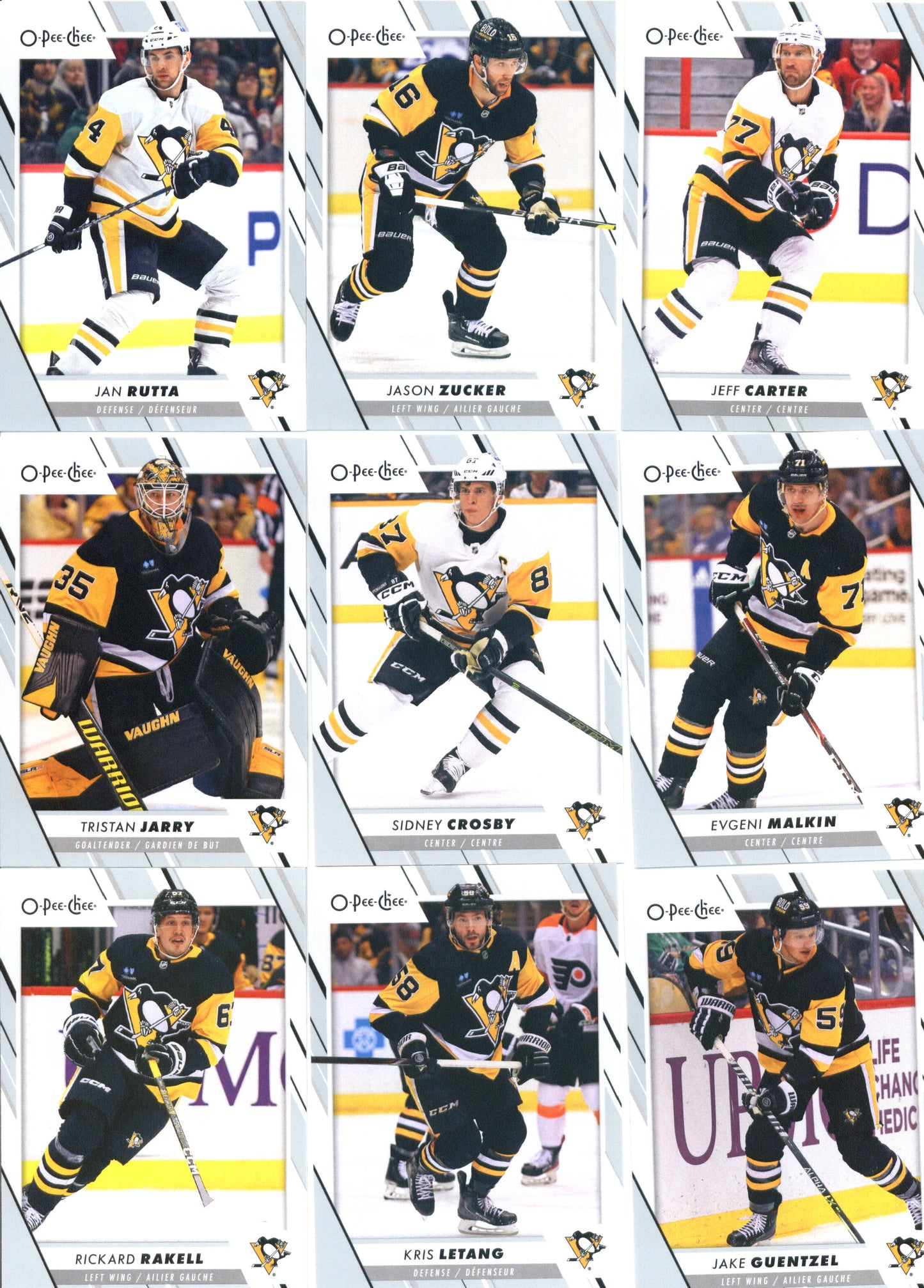 2023-24 O-Pee-Chee Veterans Pittsburgh Penguins Team Set of 19 Cards