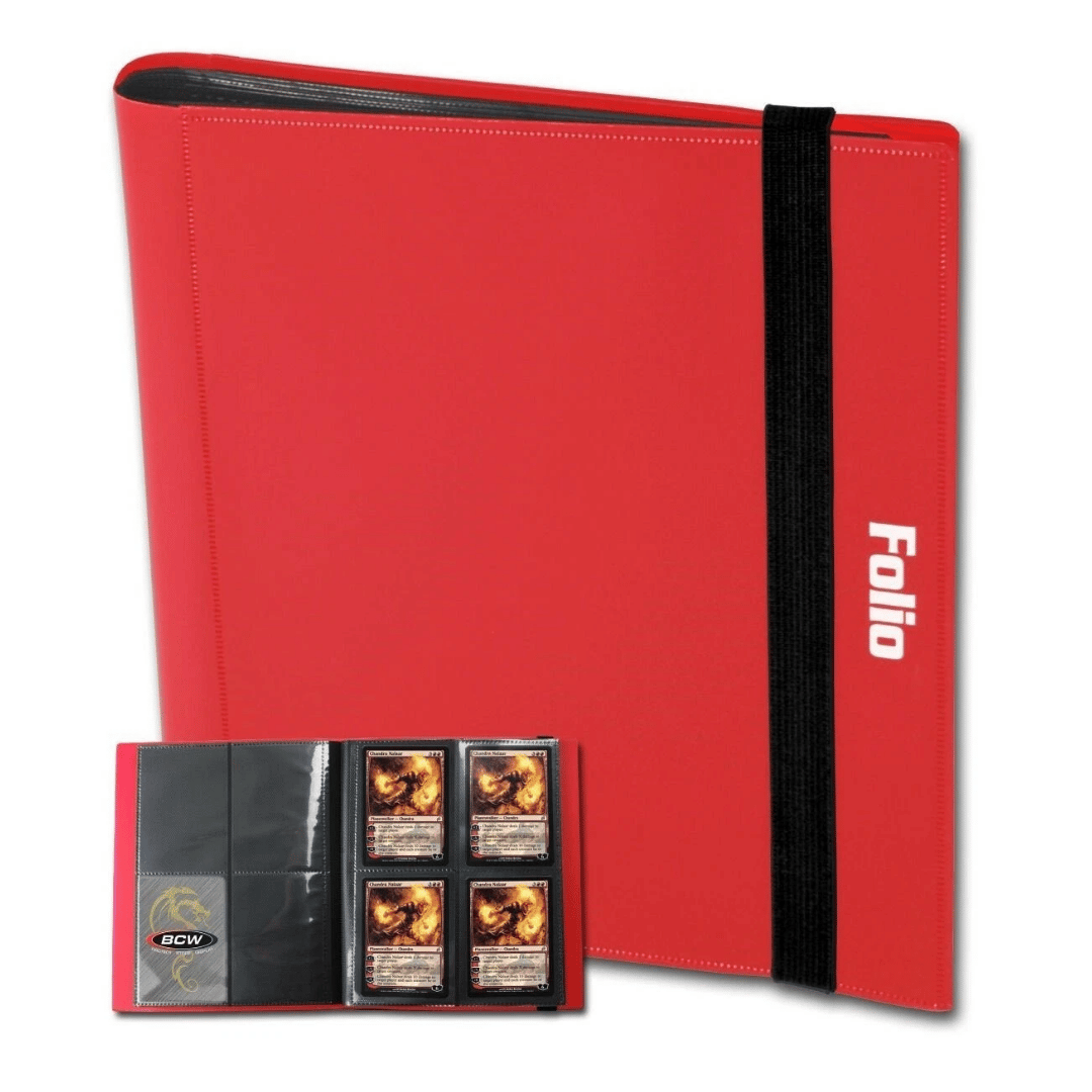 Folio 4-Pocket Album with 20 Pages - Red