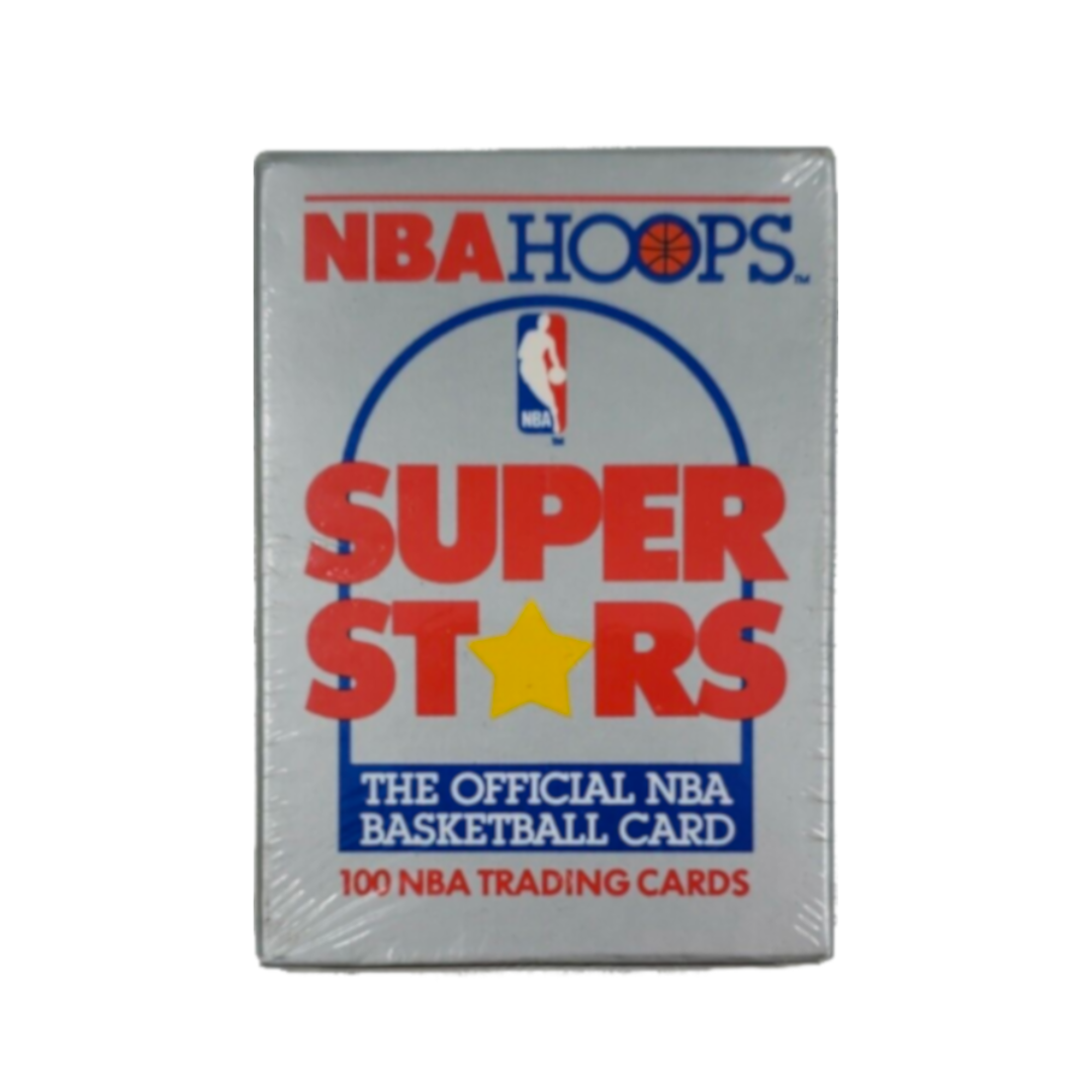 1990 NBA Hoops Super Stars Sealed NBA Box (100 Card Set)