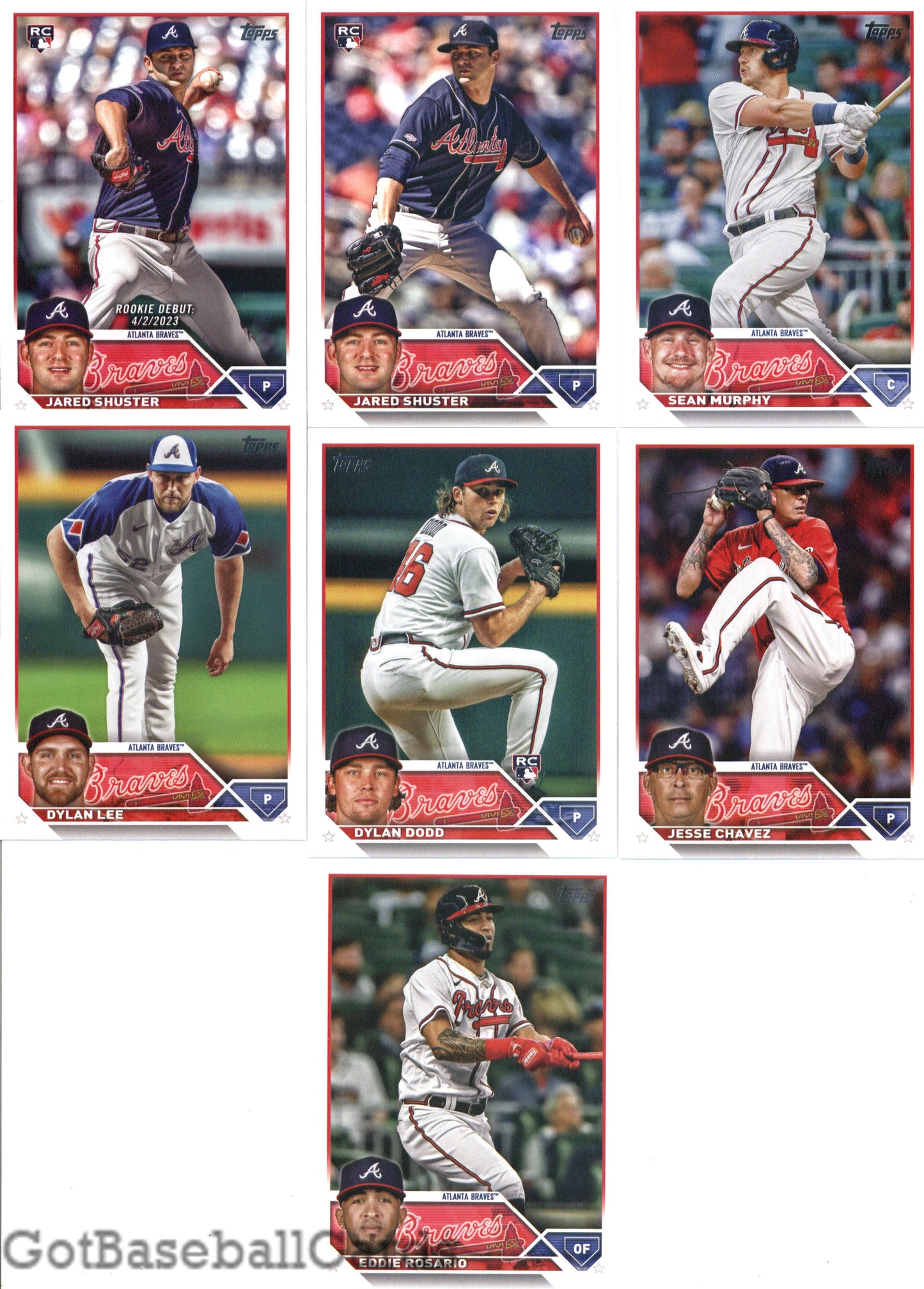 2023 Topps Complete Master Atlanta Braves Team Set of 33 Cards - GotBaseballCards