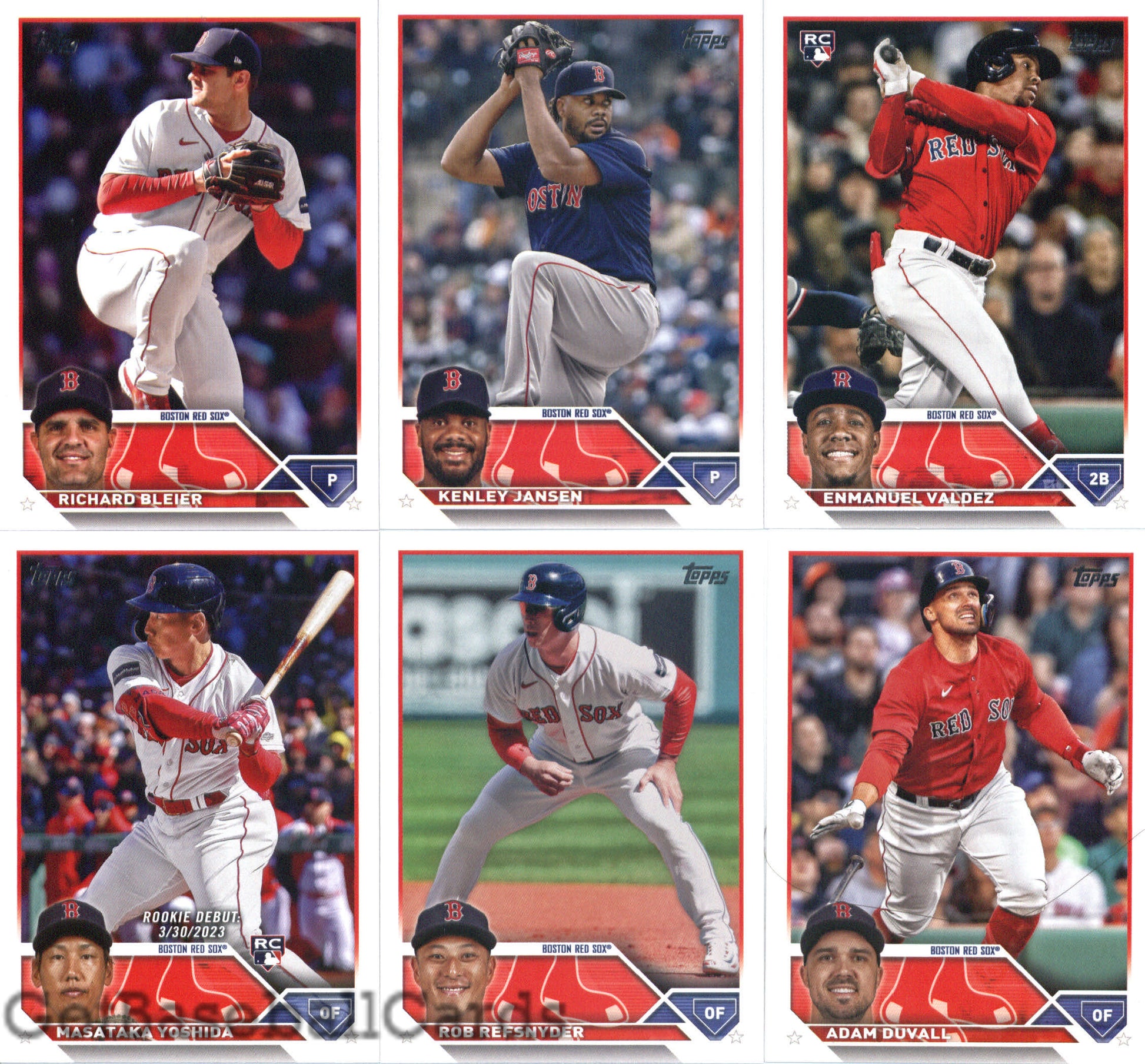 2023 Topps Complete Master Boston Red Sox Team Set of 34 Cards - GotBaseballCards