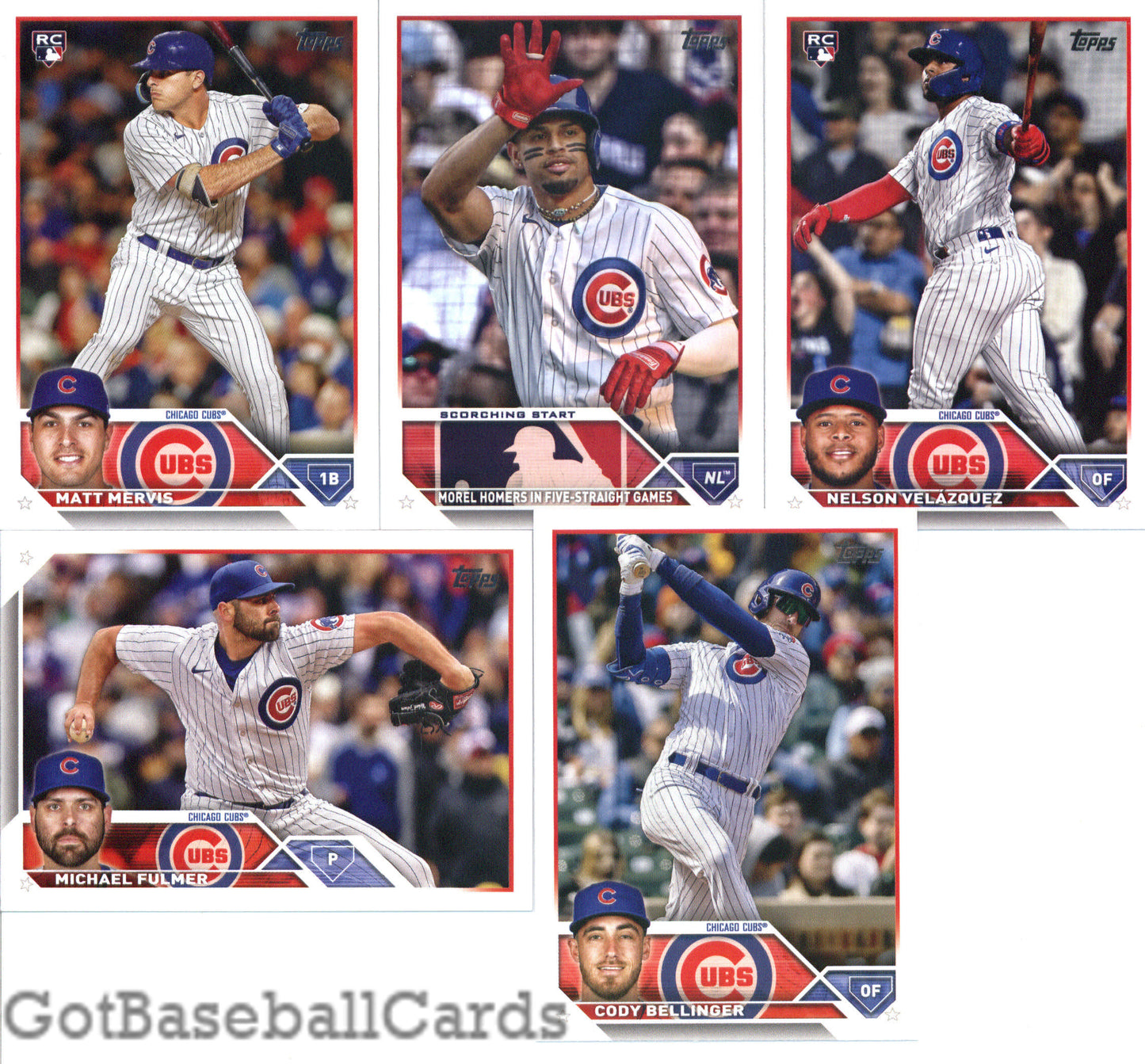 2023 Topps Complete Master Chicago Cubs Team Set of 36 Cards - GotBaseballCards
