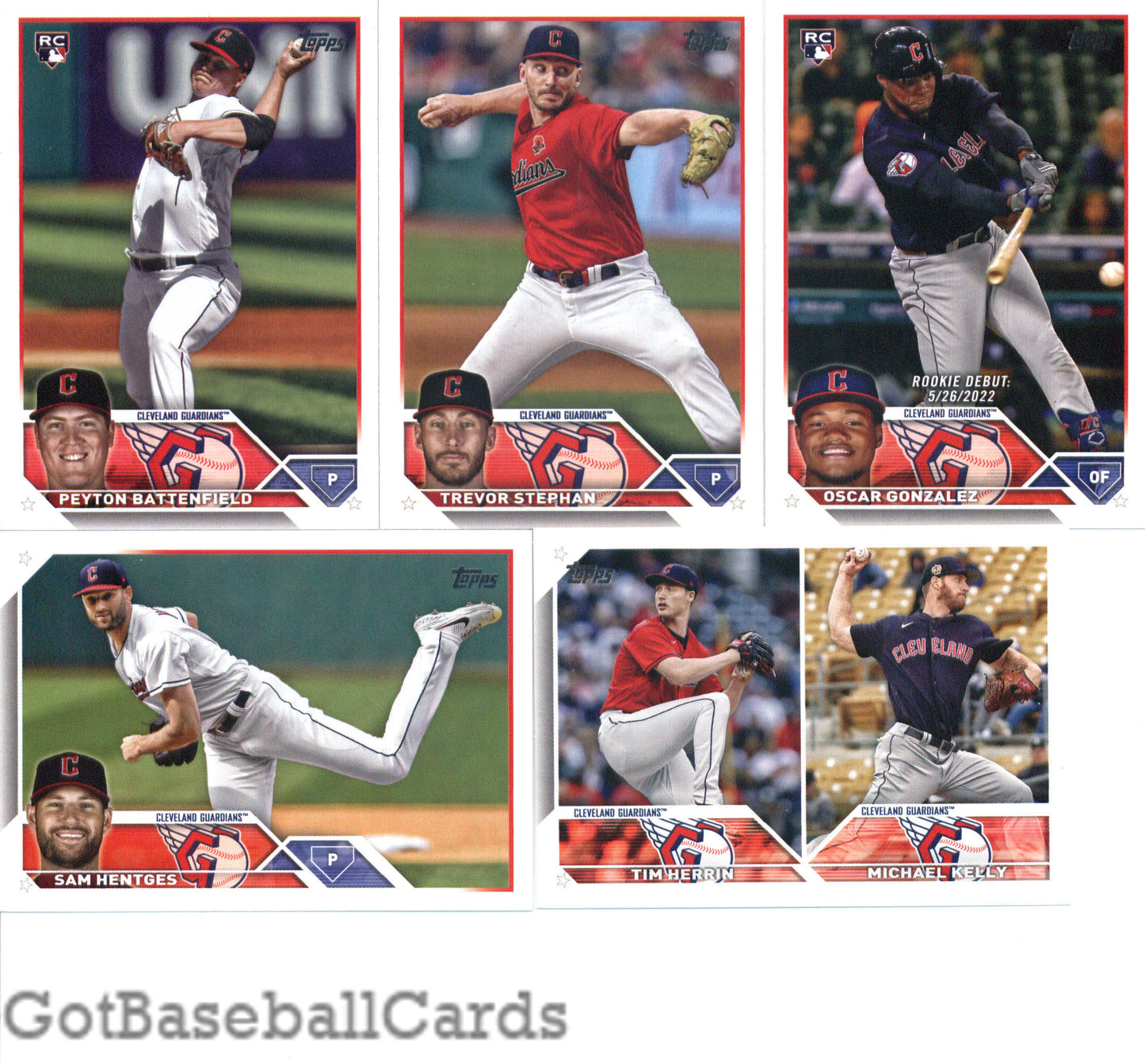 2023 Topps Complete Master Cleveland Guardians Team Set of 35 Cards - GotBaseballCards
