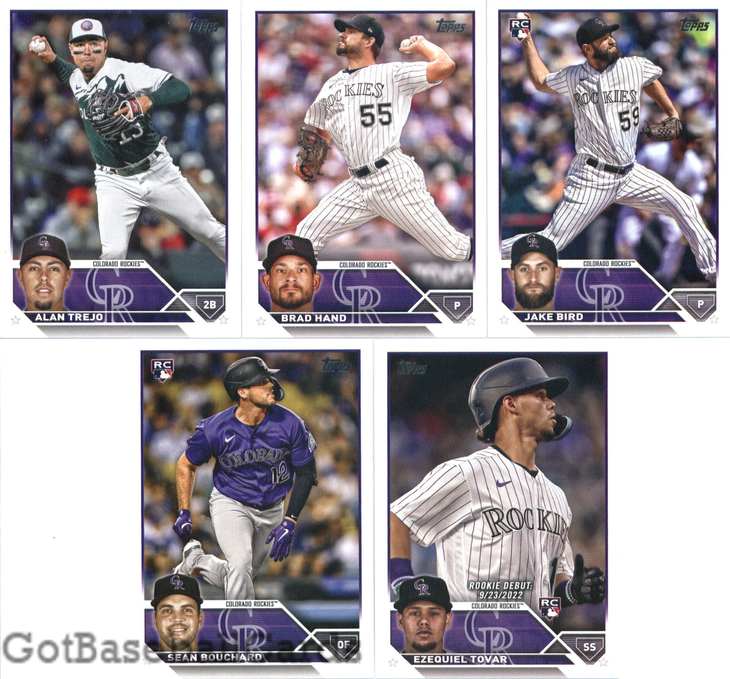 2023 Topps Complete Master Colorado Rockies Team Set of 27 Cards - GotBaseballCards