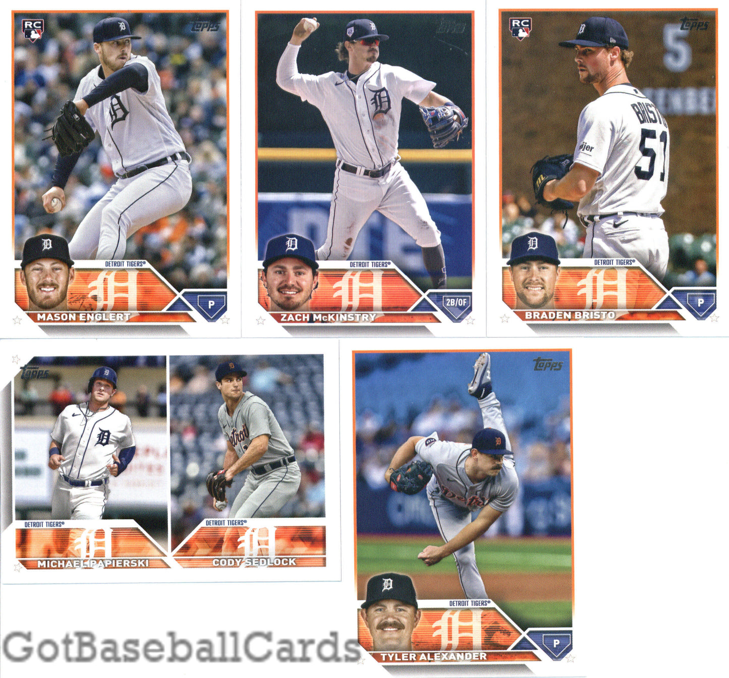 2023 Topps Complete Master Detroit Tigers Team Set of 33 Cards - GotBaseballCards