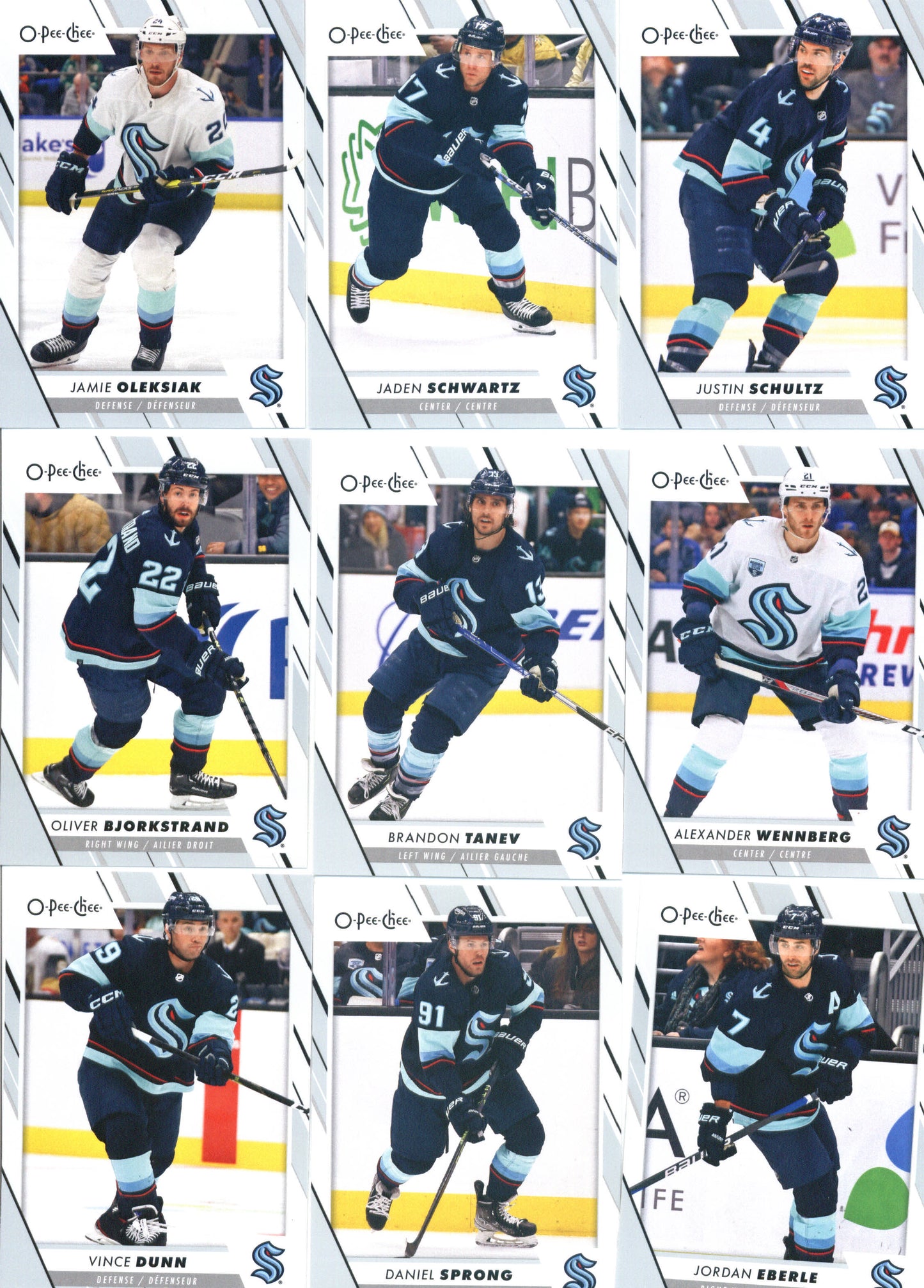 2023-24 O-Pee-Chee Veterans Seattle Kraken Team Set of 16 Cards - GotBaseballCards