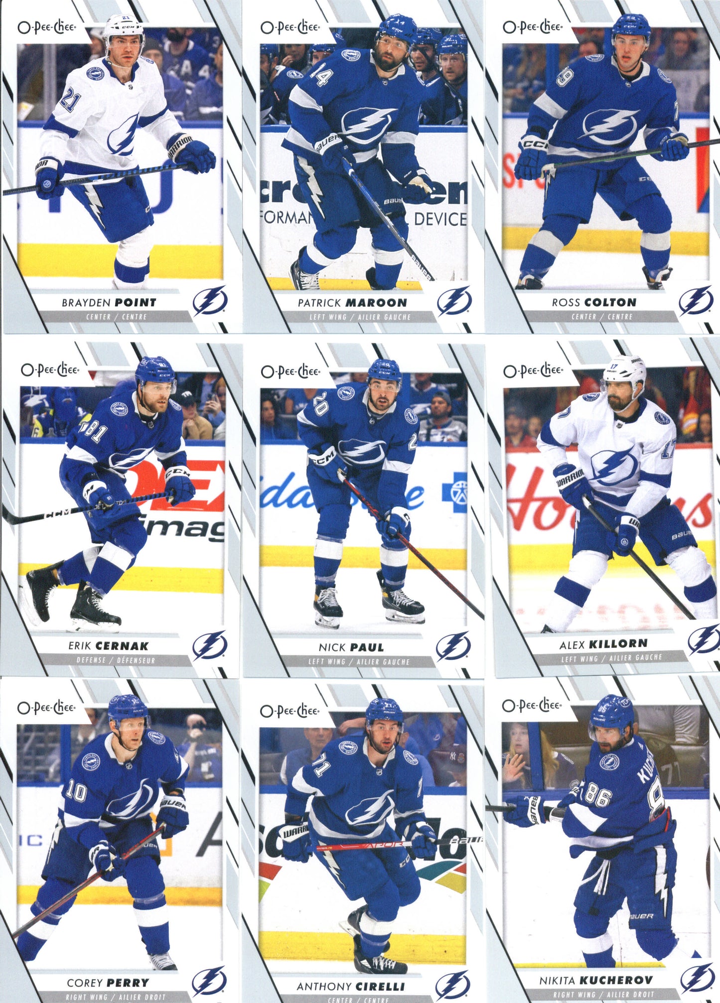 2023-24 O-Pee-Chee Veterans Tampa Bay Lightning Team Set of 17 Cards - GotBaseballCards