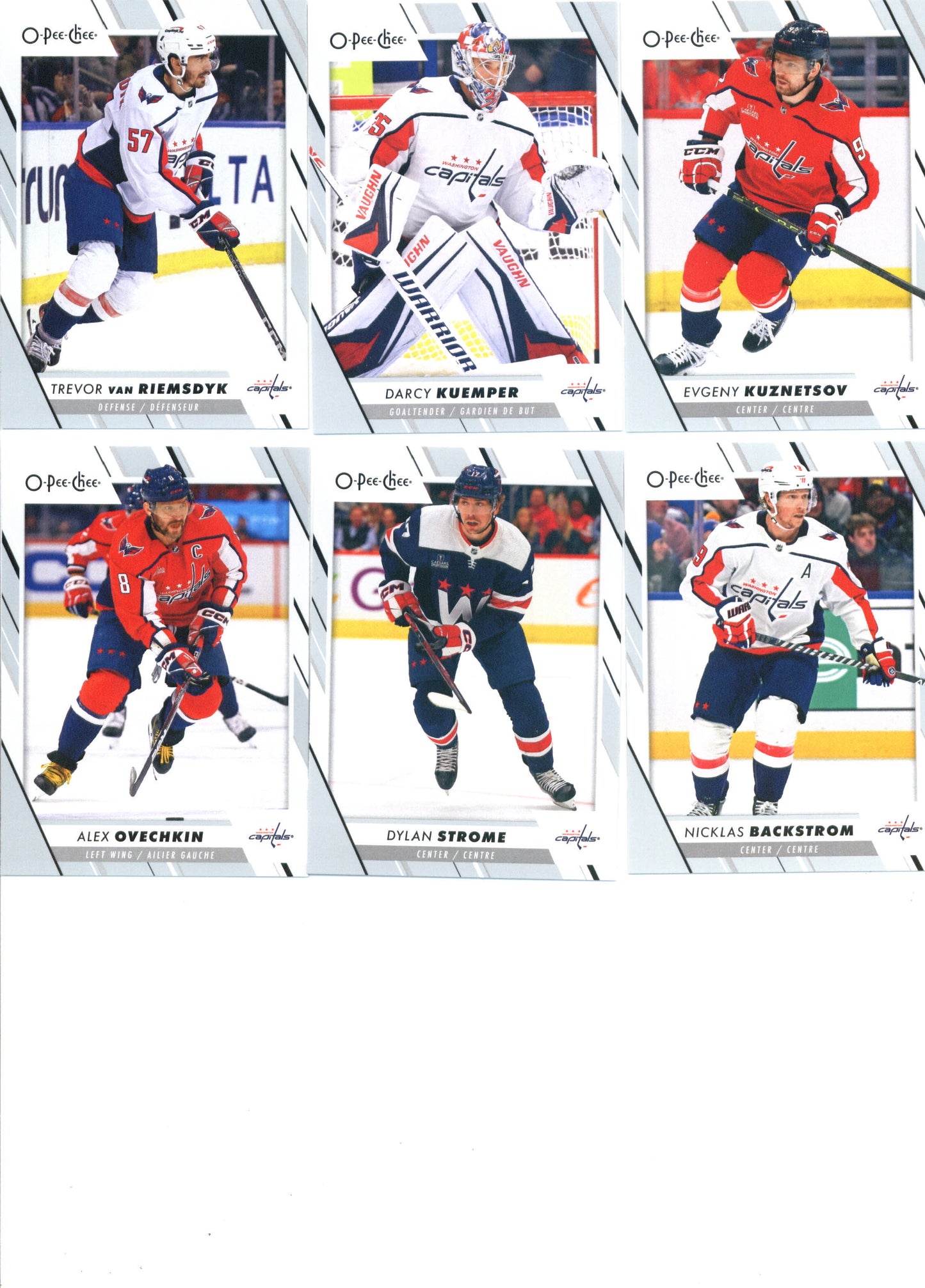 2023-24 O-Pee-Chee Veterans Washington Capitals Team Set of 16 Cards - GotBaseballCards