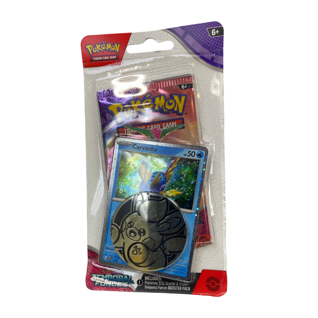 Pokemon Scarlett & Violet Temporal Forces "Carvanha" Pack - GotBaseballCards