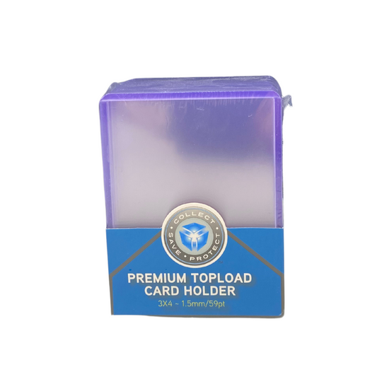 Premium Topload Card Holder 59pt (25 Count) - GotBaseballCards