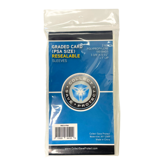 PSA Grading Card Resealable Sleeves (100 bags) - GotBaseballCards