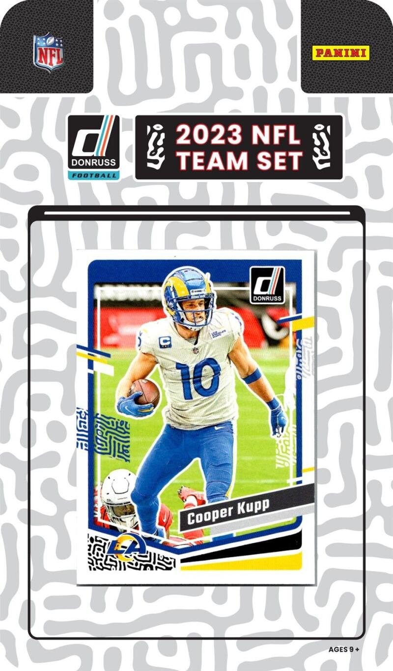 2023 Panini Donruss Los Angeles Rams Factory Football Team Set (15 Cards)