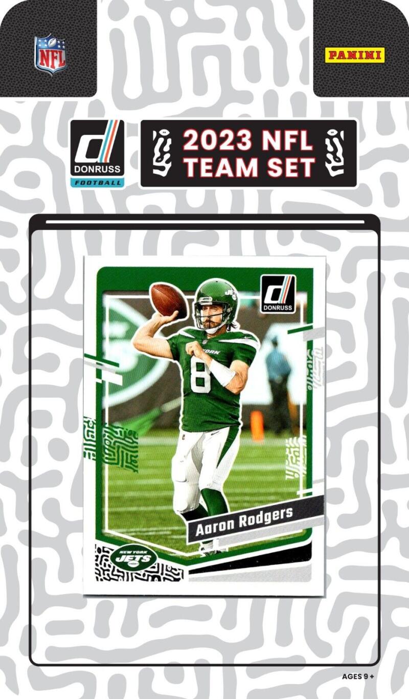 2023 Panini Donruss New York Jets Factory Football Team Set (11 Cards)