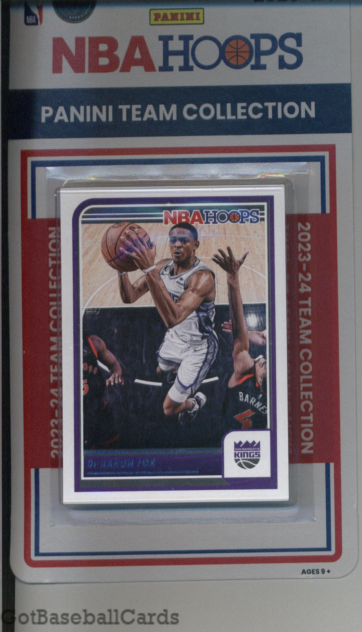 2023-24 Hoops Factory Sealed Sacramento Kings Team Set of 9 Cards