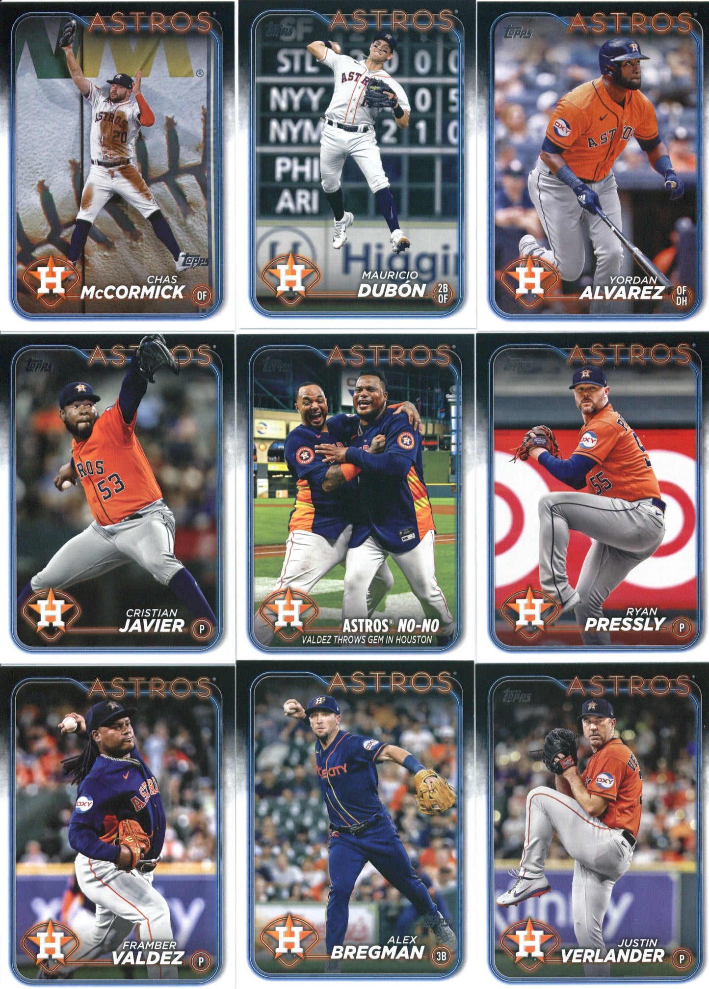 2024 Topps Series 1 Houston Astros Team Set of 13 Cards