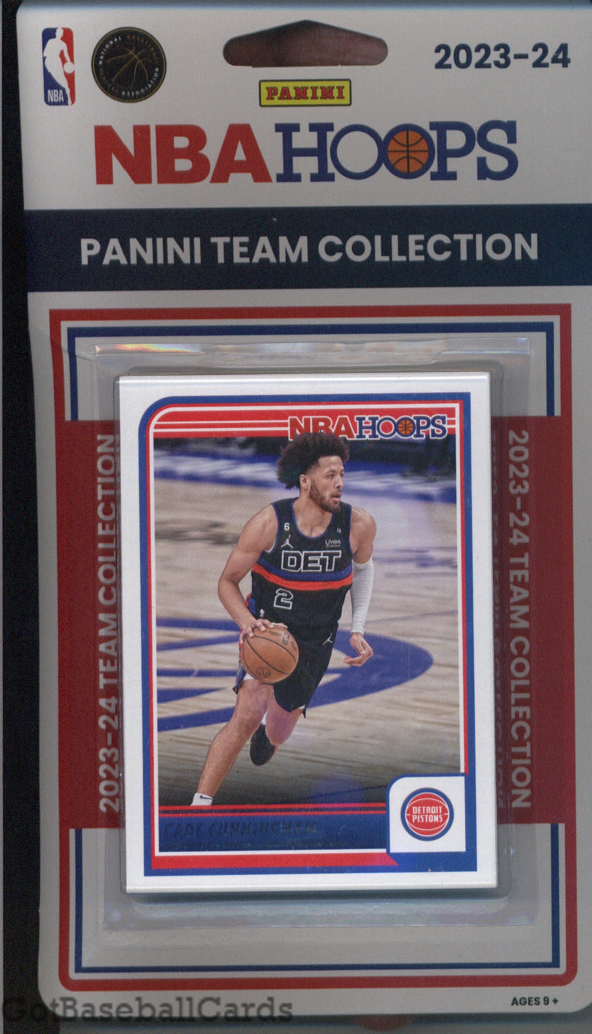 2023-24 Hoops Factory Sealed Detroit Pistons Team Set of 9 Cards - GotBaseballCards