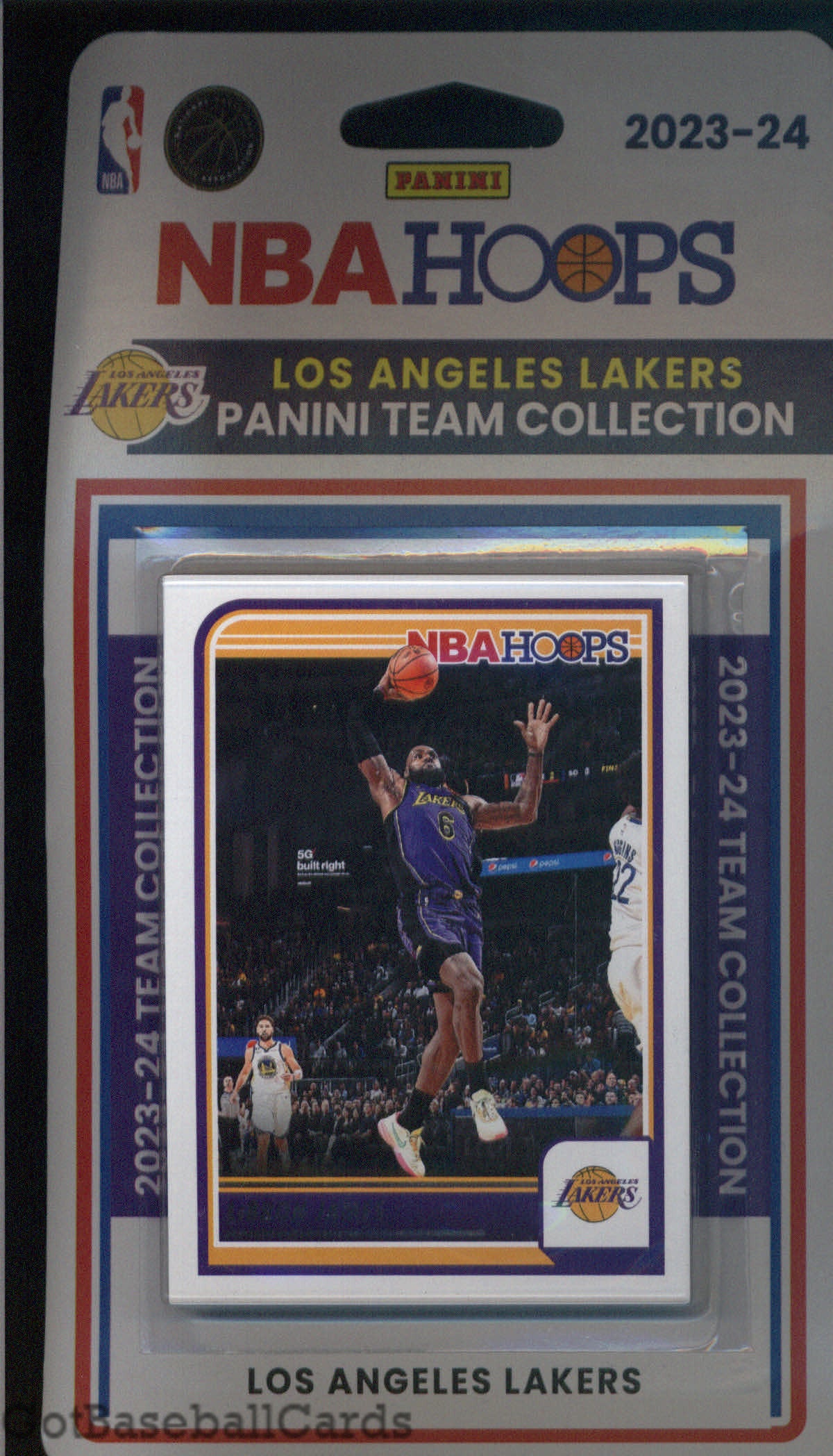 2023-24 Hoops Factory Sealed Los Angeles Lakers Team Set of 12 Cards - GotBaseballCards
