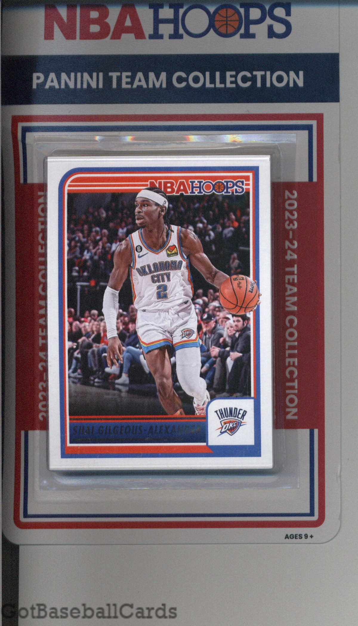 2023-24 Hoops Factory Sealed Oklahoma City Thunder Team Set of 11 Cards - GotBaseballCards