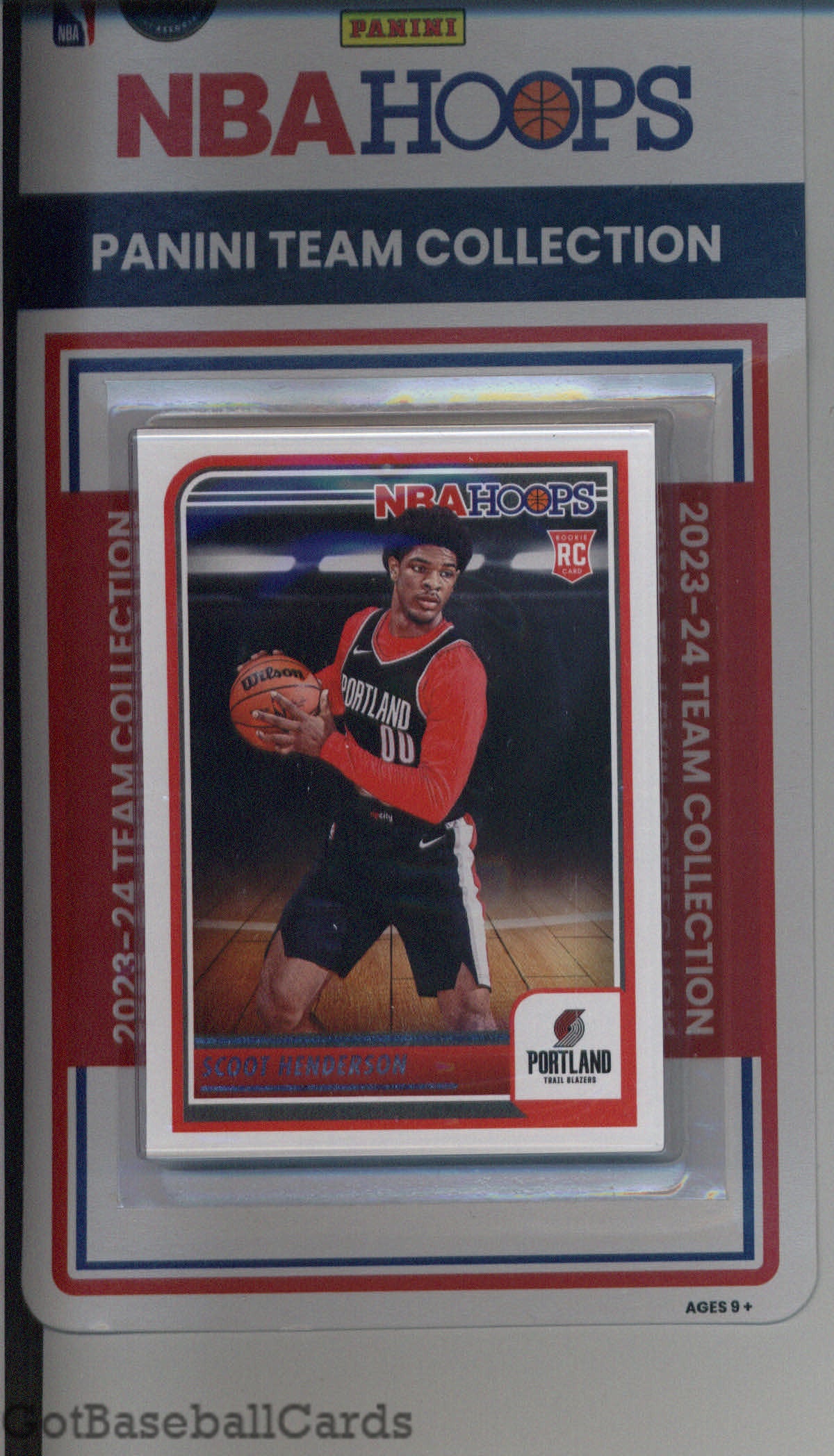 2023-24 Hoops Factory Sealed Portland Trail Blazers Team Set of 9 Cards - GotBaseballCards