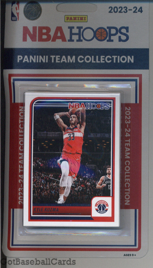2023-24 Hoops Factory Sealed Washington Wizards Team Set of 6 Cards - GotBaseballCards