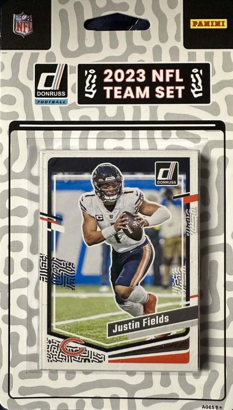 2023 Panini Donruss Chicago Bears Factory Football Team Set (13 Cards) - GotBaseballCards