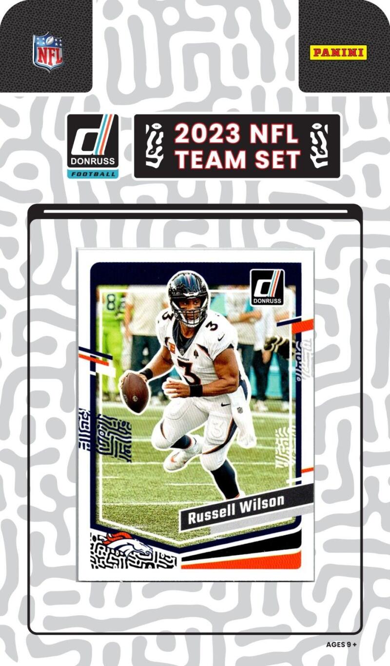 2023 Panini Donruss Denver Broncos Factory Football Team Set (11 Cards) - GotBaseballCards