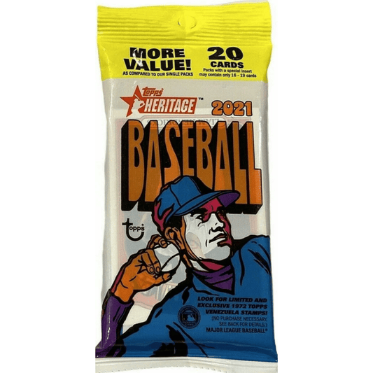 2021 Topps Heritage Baseball Value Fat Pack (20 Cards)