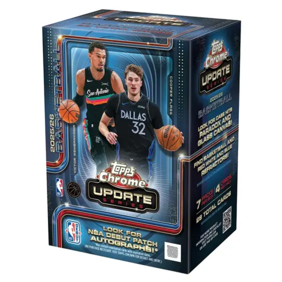 2025/26 Topps Chrome Update Series Basketball Blaster Box