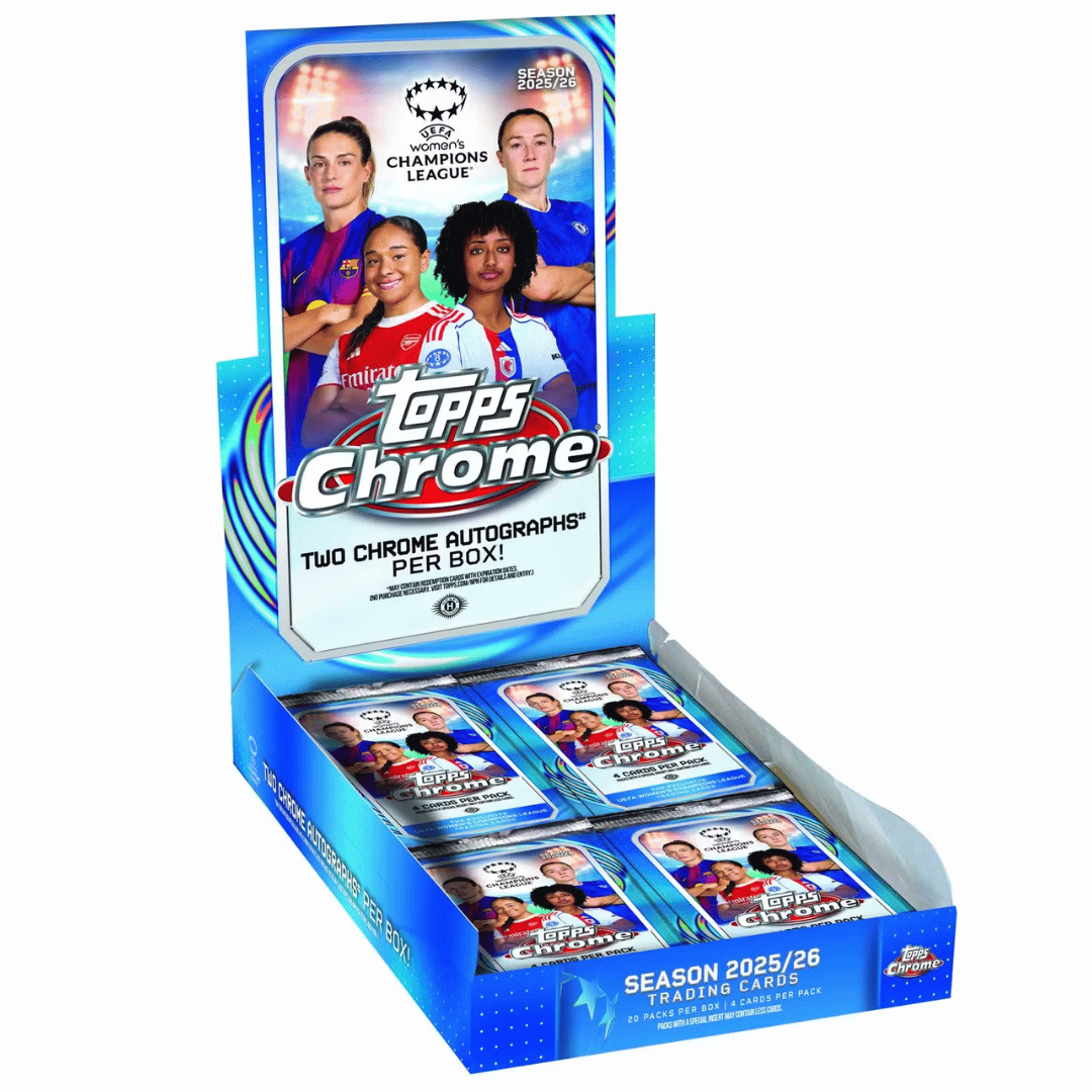 2025/26 Topps Chrome Women's UEFA Champions League Soccer Hobby Box - PRESELL