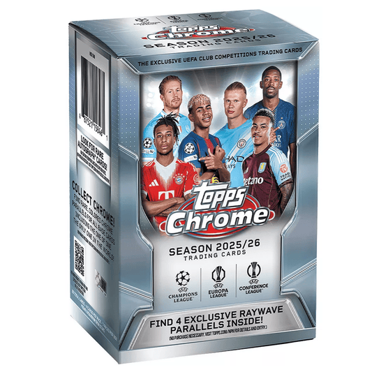 2025/26 Topps UEFA Club Competitions Chrome Soccer Blaster Box - PRESELL 05/07