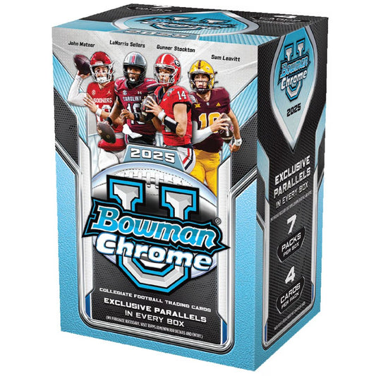 2025 Bowman Chrome University Football Blaster Box