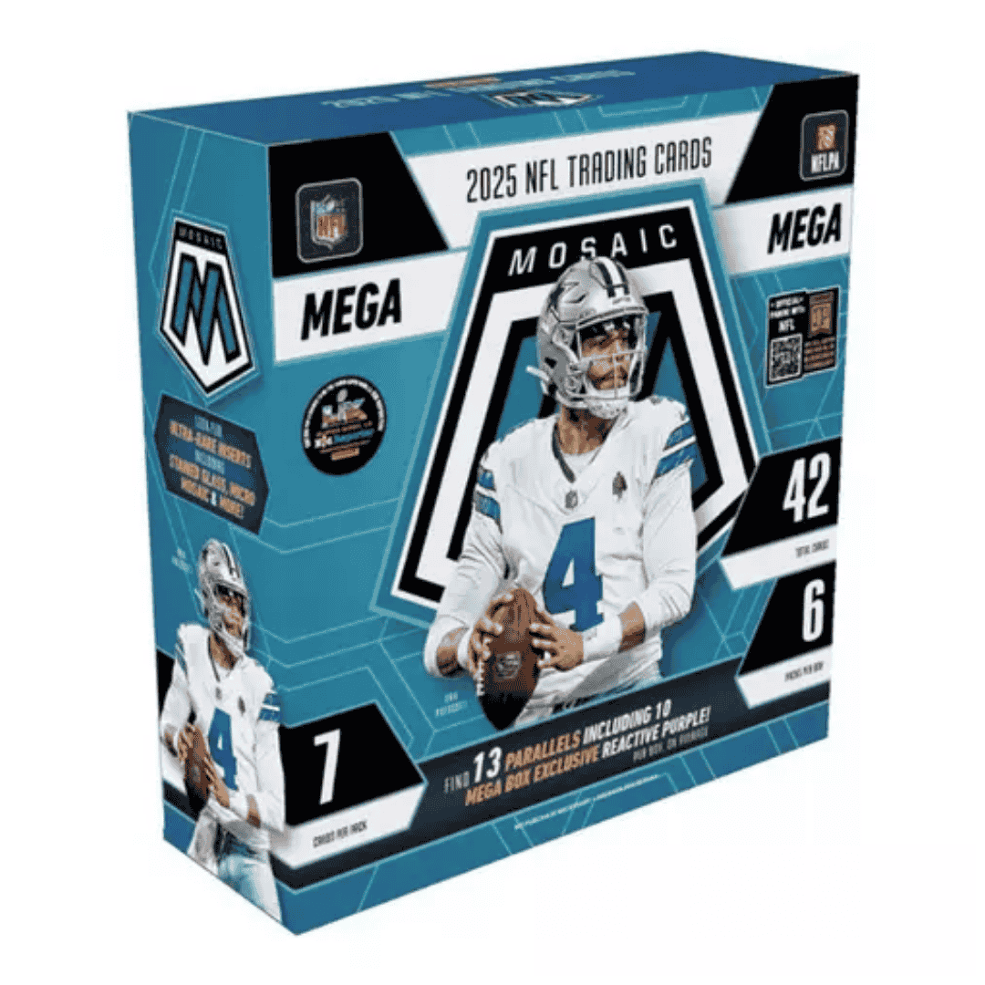 2025 Panini Mosaic NFL Trading Card Mega Box (Retail Version)