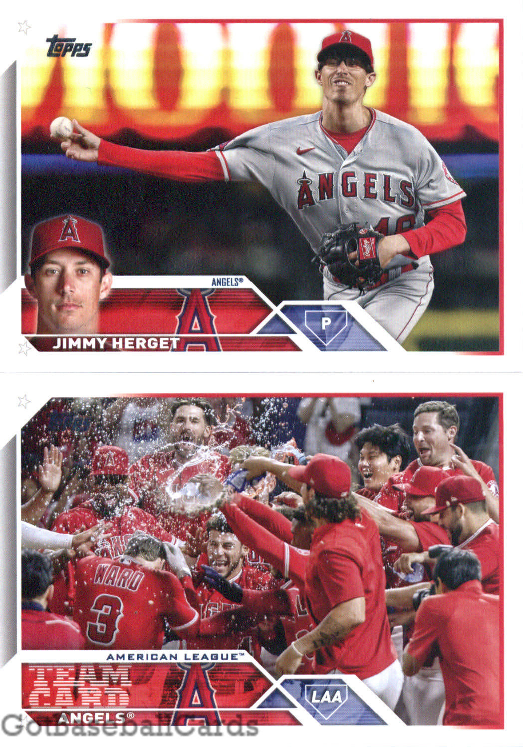 2023 Topps Complete Master Los Angeles Angels Team Set of 34 Cards