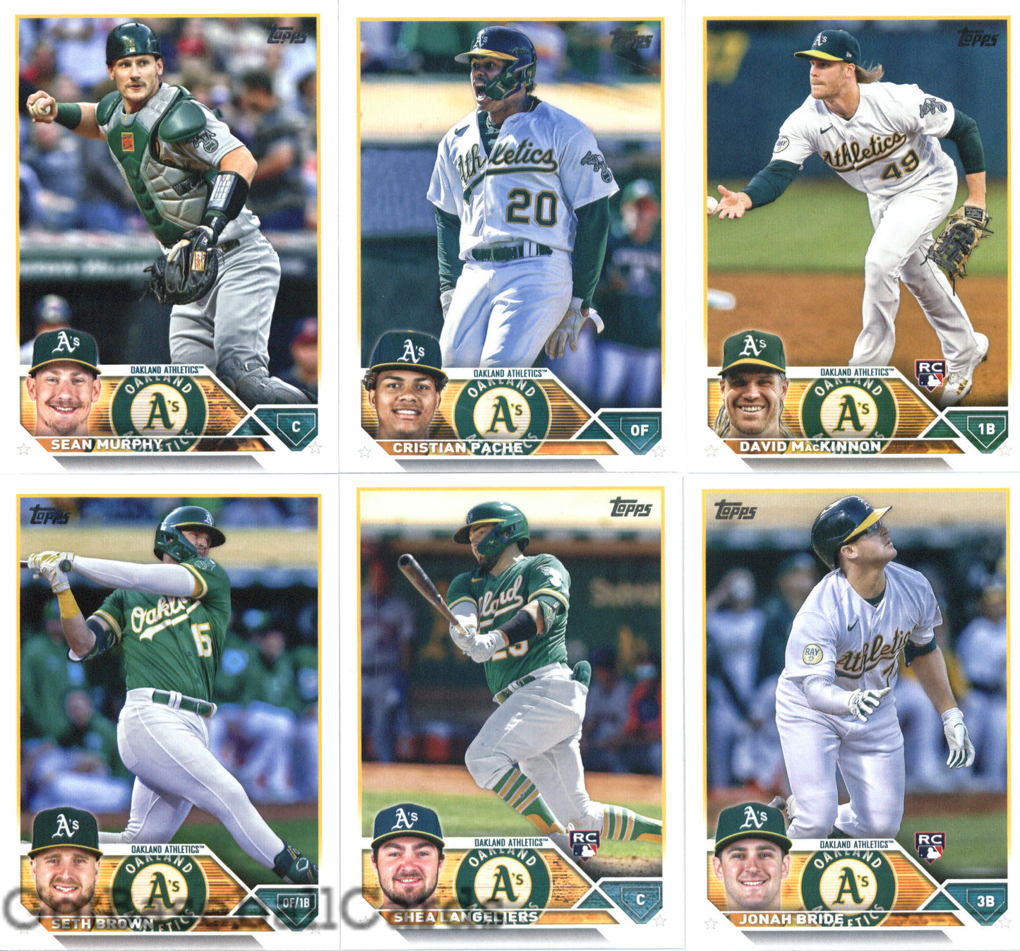 2023 Topps Complete Master Oakland Athletics Team Set of 39 Cards