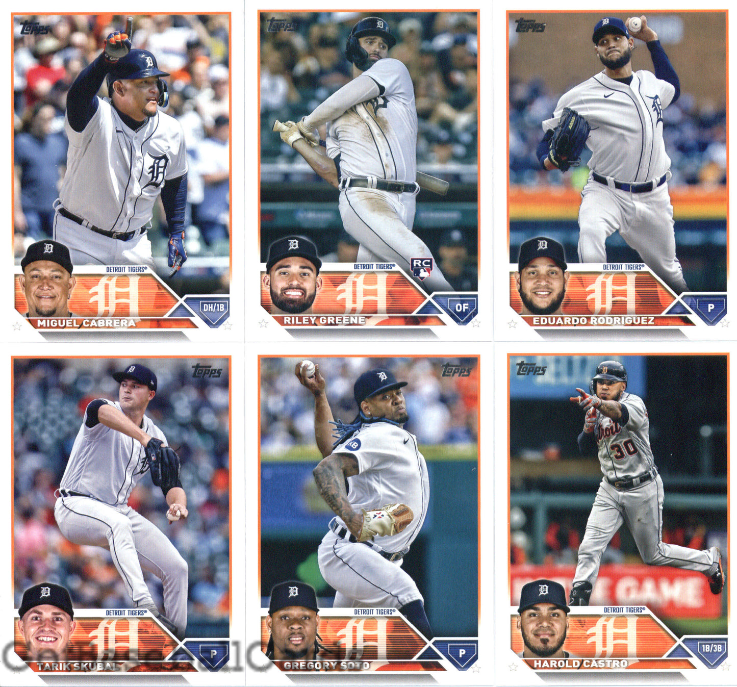 2023 Topps Complete Master Detroit Tigers Team Set of 33 Cards