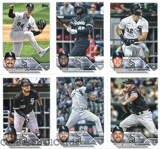 2023 Topps Complete Set (Series 1 & 2) Chicago White Sox Team Set of 21 Cards