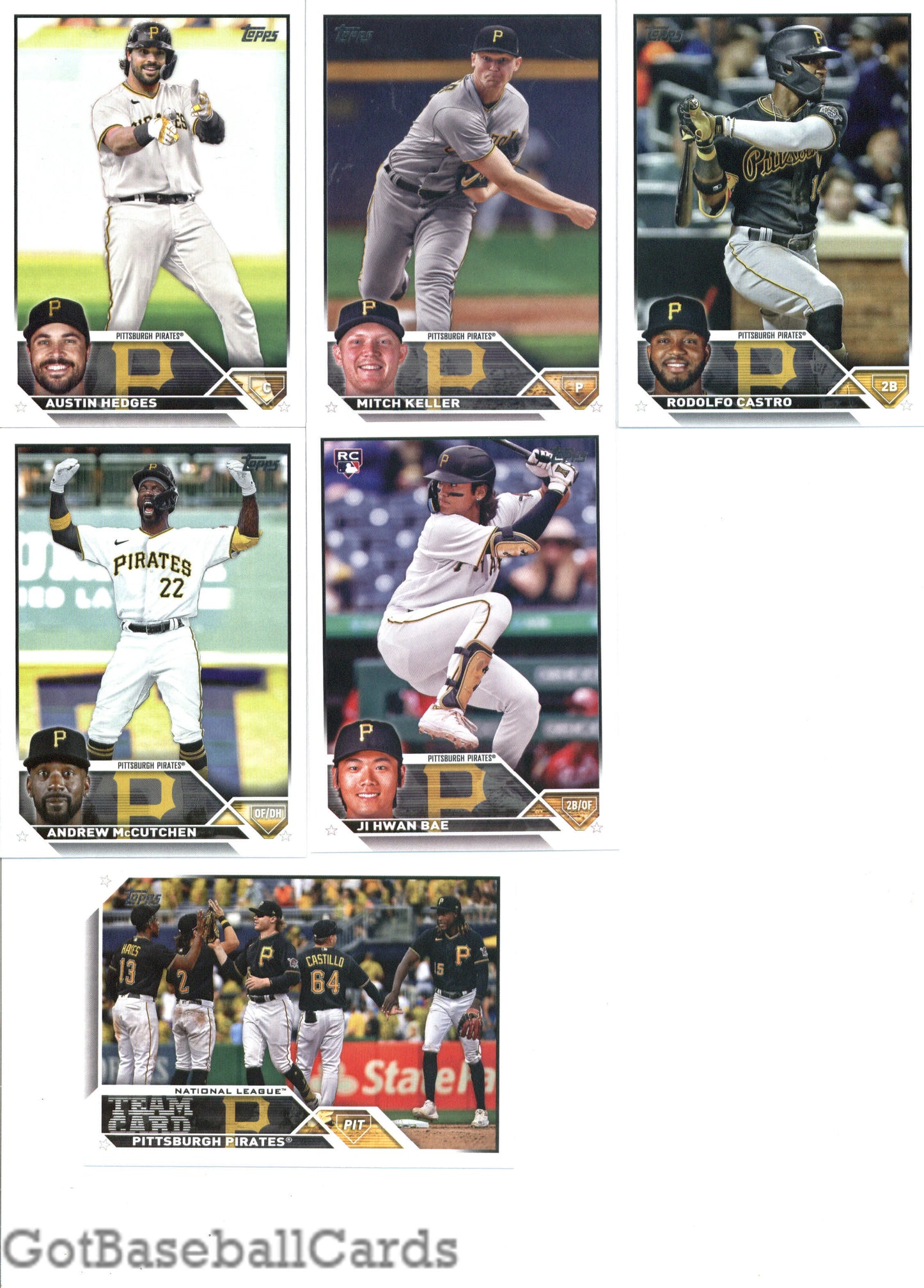 2023 Topps Complete Master Pittsburgh Pirates Team Set of 33 Cards