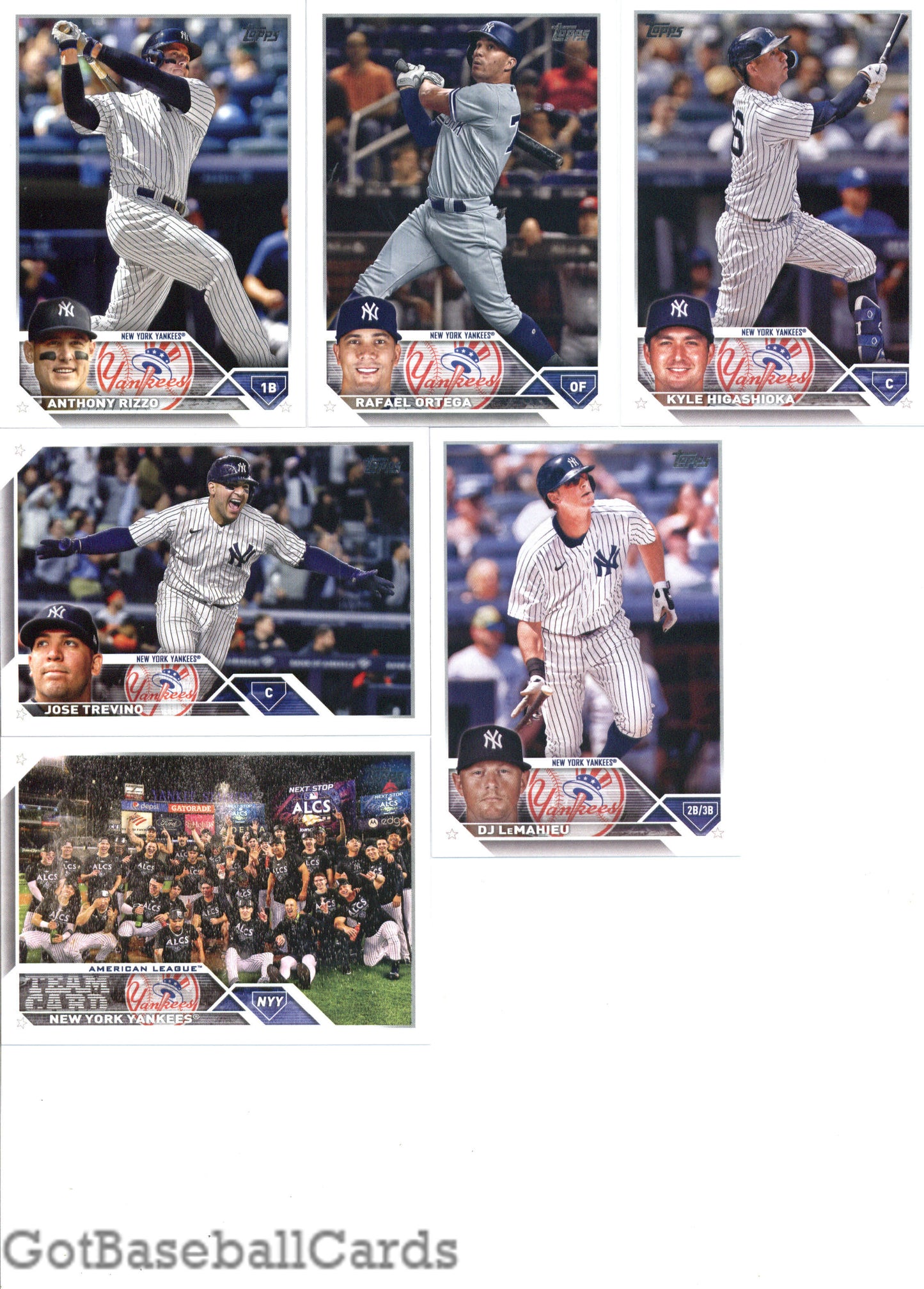 2023 Topps Complete Master New York Yankees Team Set of 32 Cards