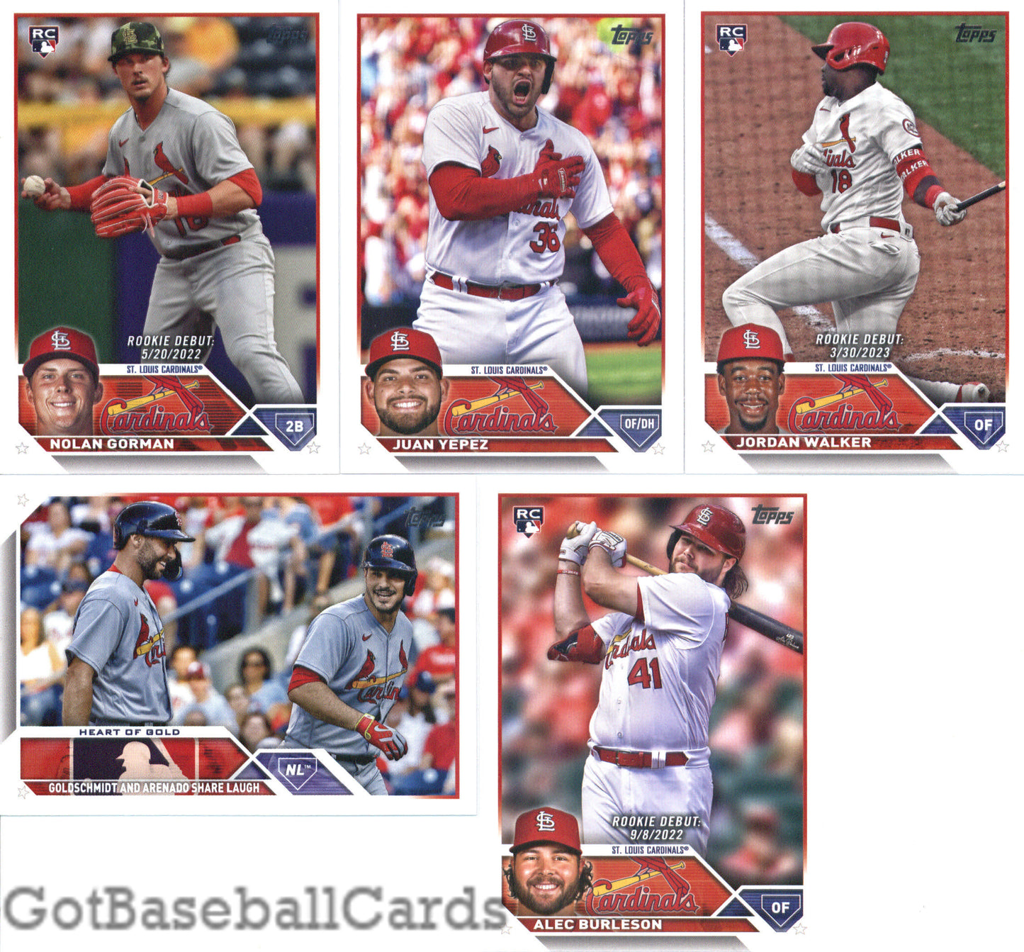 2023 Topps Complete Master St. Louis Cardinals Team Set of 29 Cards