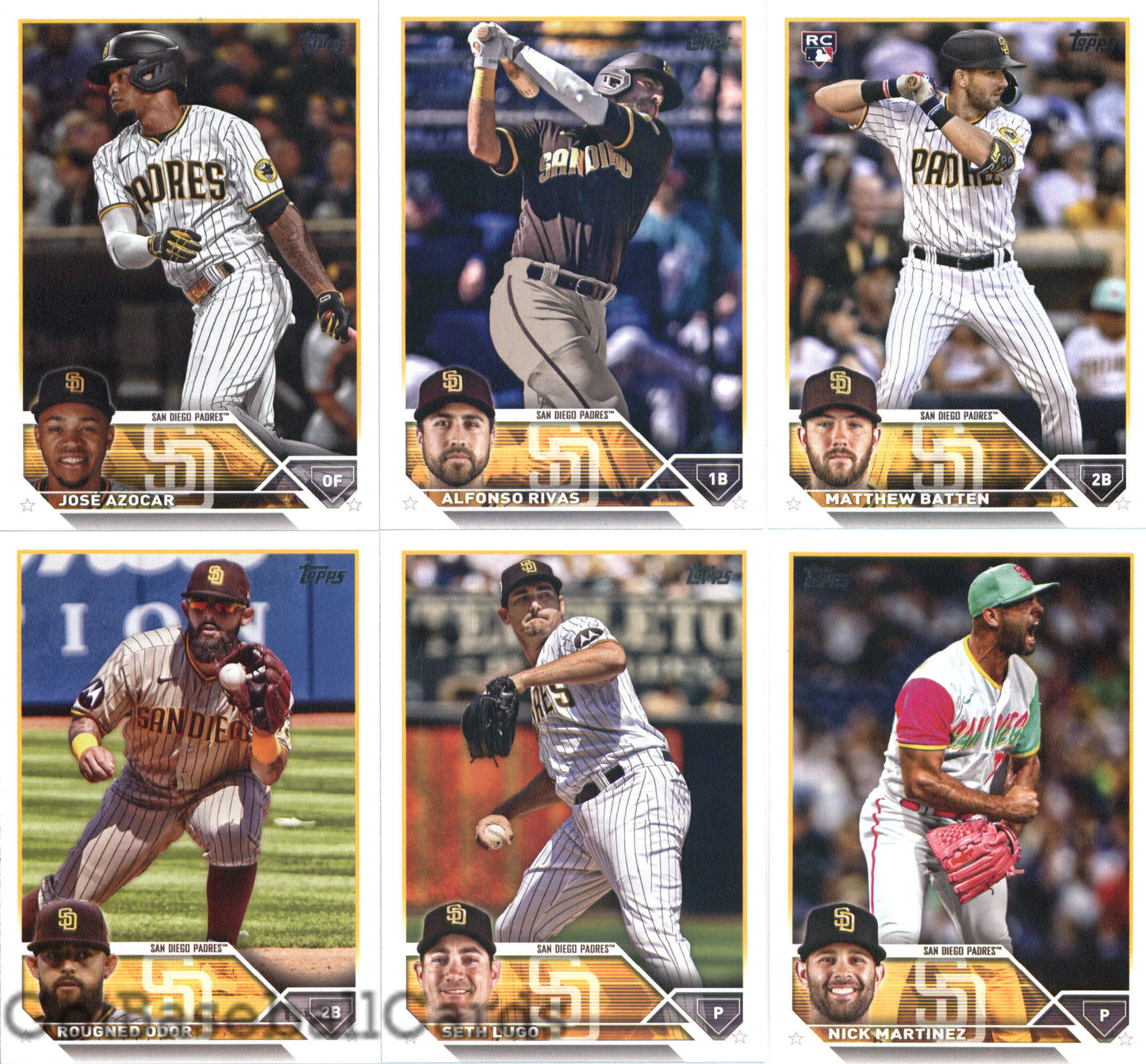 2023 Topps Complete Master San Diego Padres Team Set of 32 Cards